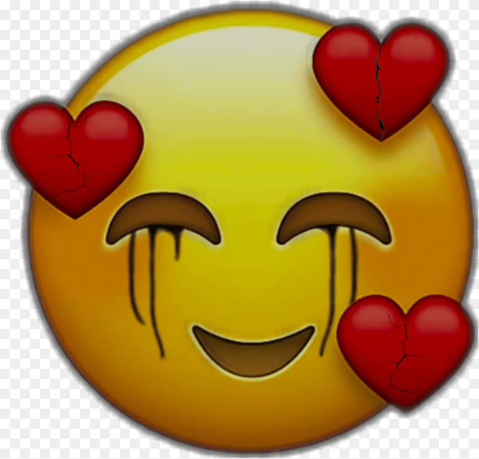 Emoji Aesthetic Grunge Edgy Trippy Rot Sad Depressed Depressed Happy And Sad Emoji, Ball, Baseball, Baseball (ball), Sport Png
