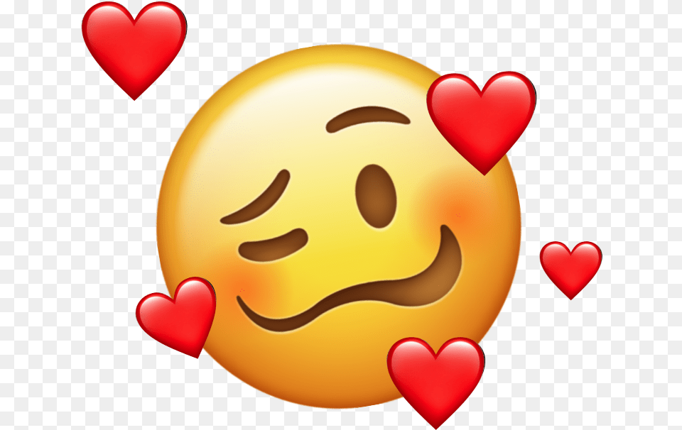 Emoji Aesthetic Tumblr Emojis Heart Aesthetic Love Emojis, Food, Sweets, Egg, Balloon Png Image