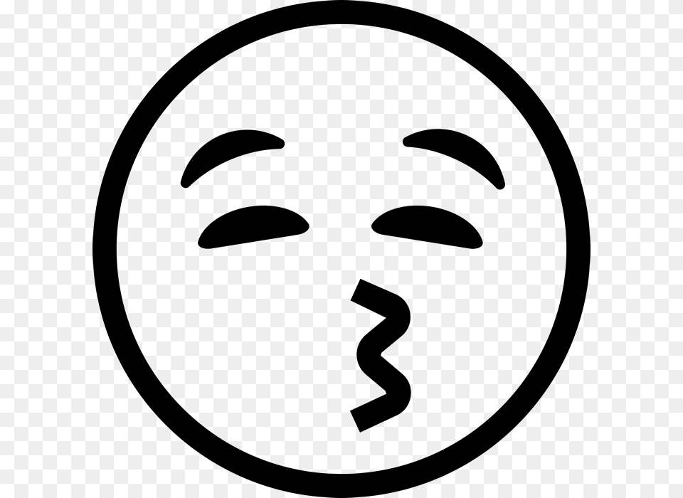 Emoji All Black And White, Stencil, Baby, Face, Head Free Transparent Png