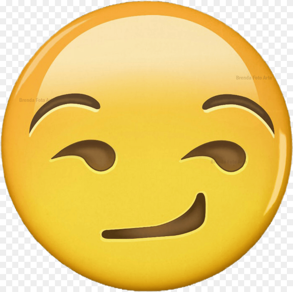 Emoji Amarillo Pervertido 7u7 Whatsapp Smug Emoticon, Logo, Badge, Symbol Free Transparent Png