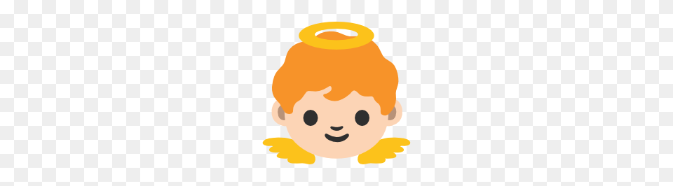 Emoji Android Baby Angel, Face, Head, Person, Animal Png Image