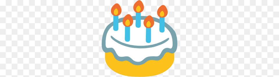 Emoji Android Birthday Cake, Birthday Cake, Cream, Dessert, Food Free Png Download