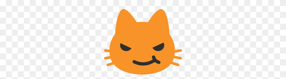 Emoji Android Cat Face With Wry Smile, Animal, Mammal, Pet, Pig Png