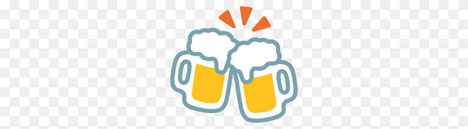 Emoji Android Clinking Beer Mugs, Cup, Glass, Alcohol, Beverage Png Image