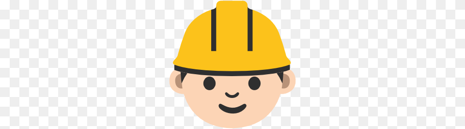 Emoji Android Construction Worker, Clothing, Hardhat, Helmet, Face Free Png Download