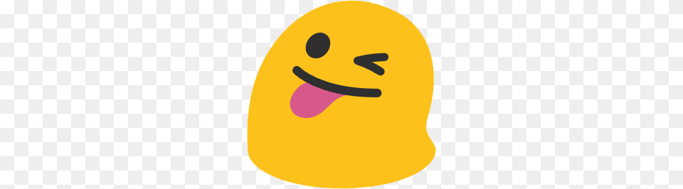 Emoji Android Face With Stuck Out Tongue And Winking Eye, Clothing, Hardhat, Helmet Png