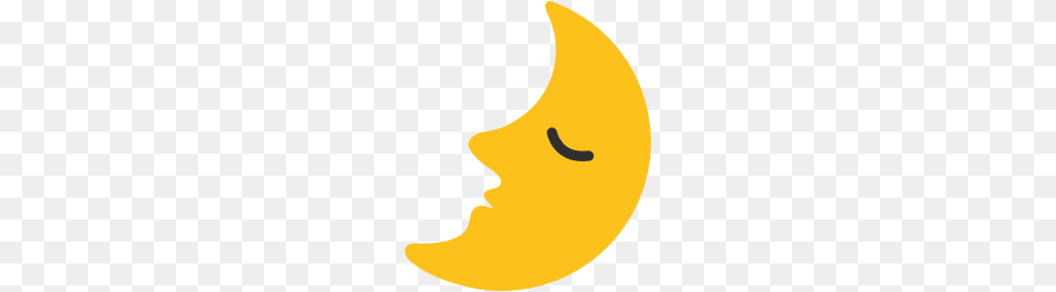 Emoji Android First Quarter Moon With Face, Astronomy, Outdoors, Night, Nature Png