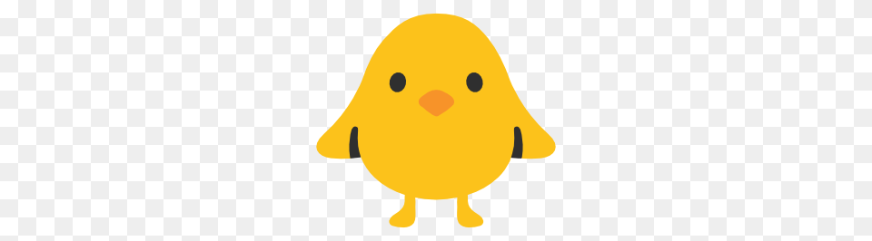 Emoji Android Front Facing Baby Chick, Animal, Bear, Mammal, Wildlife Free Png