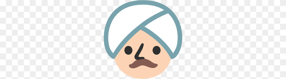 Emoji Android Man With Turban, Cap, Clothing, Hat, Bathing Cap Free Png Download