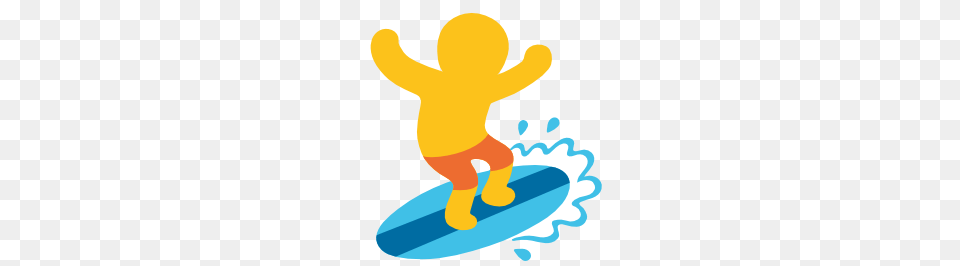 Emoji Android Surfer, Water, Sea Waves, Sea, Outdoors Free Png Download