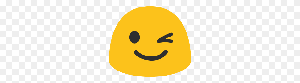 Emoji Android Winking Face, Cap, Clothing, Hat, Swimwear Free Png