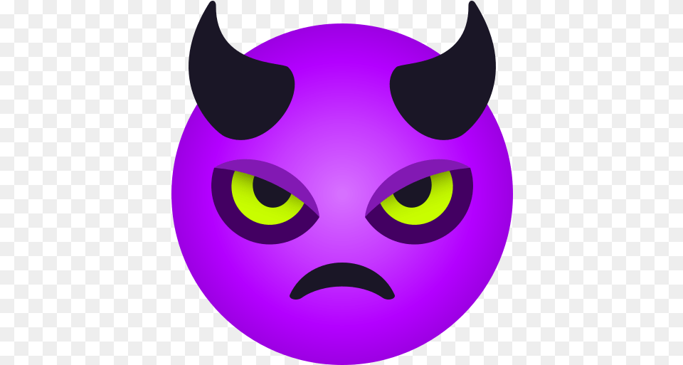 Emoji Angry Devil Face Horns Wprock Emoji De Diablo, Purple, Head, Person, Mask Free Png Download