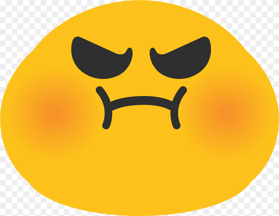 Emoji Angry Face Android Emoticon Sms Emoji Download Pouting Emoji, Food, Fruit, Plant, Produce Free Transparent Png