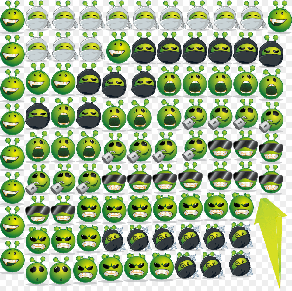 Emoji Animation Sprite Sheet, Green, Ball, Sport, Tennis Png Image