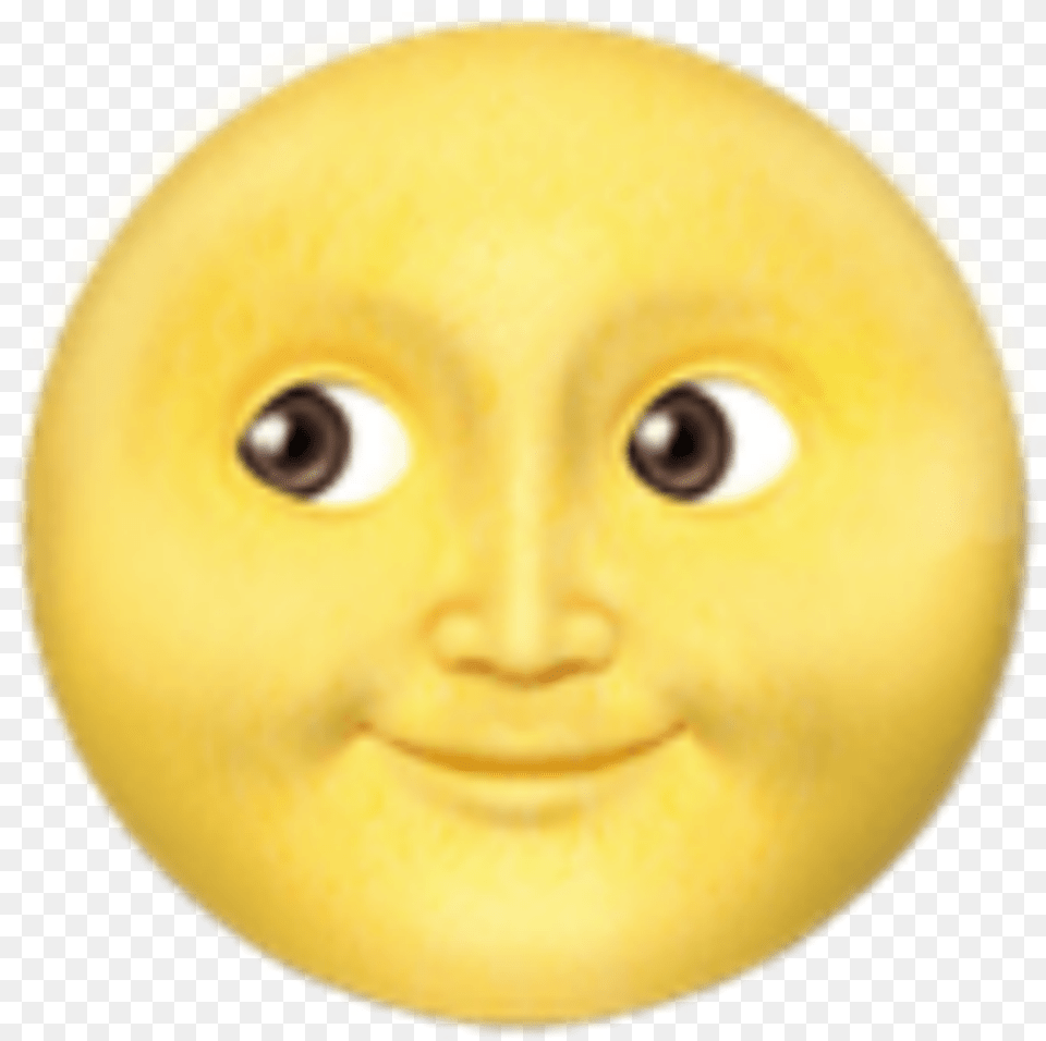 Emoji Apple Ios Moon Moonemoji Smiley, Baby, Person, Toy Png