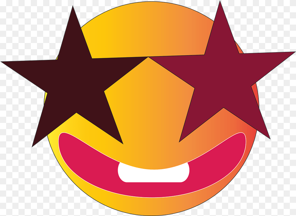 Emoji Art Background 3 Stars And A Sun, Symbol Png