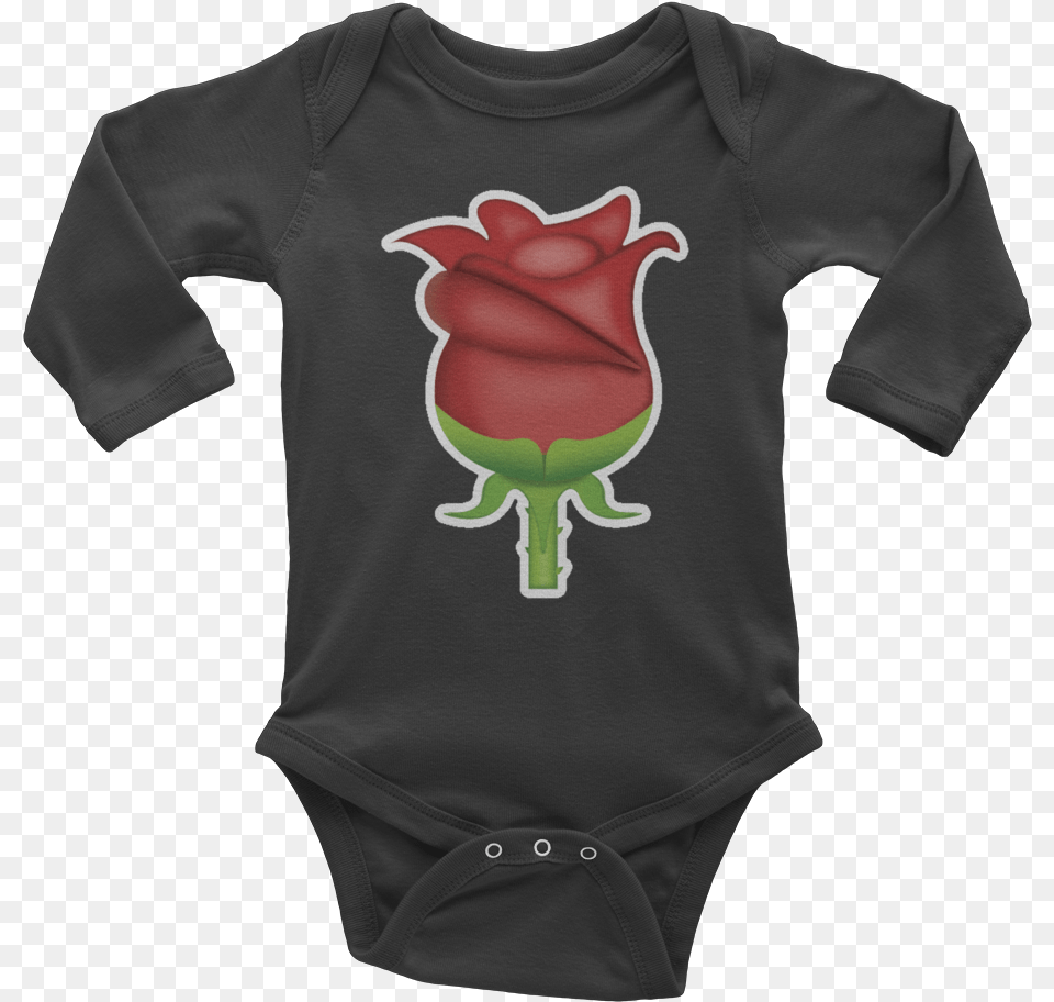 Emoji Baby Long Sleeve One Piece Best Uncle Shirt For Baby, Clothing, Flower, Plant, Rose Png