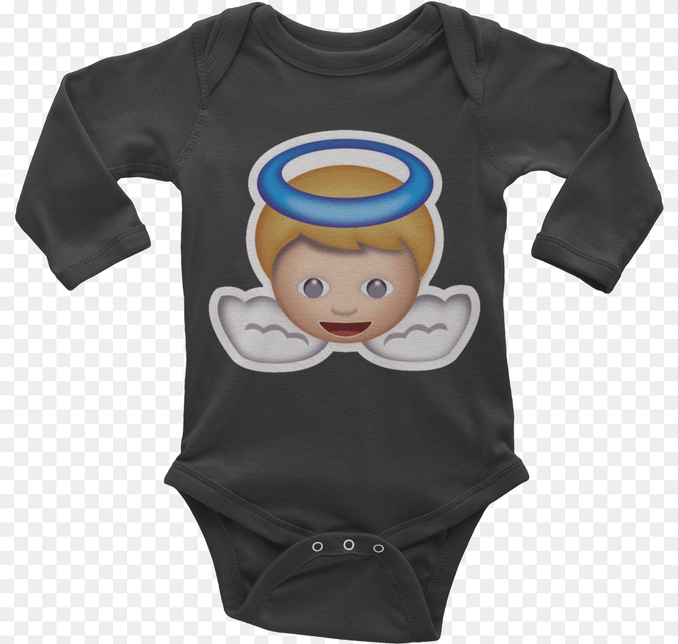 Emoji Baby Long Sleeve One Piece Infant Bodysuit, T-shirt, Clothing, Long Sleeve, Person Free Transparent Png