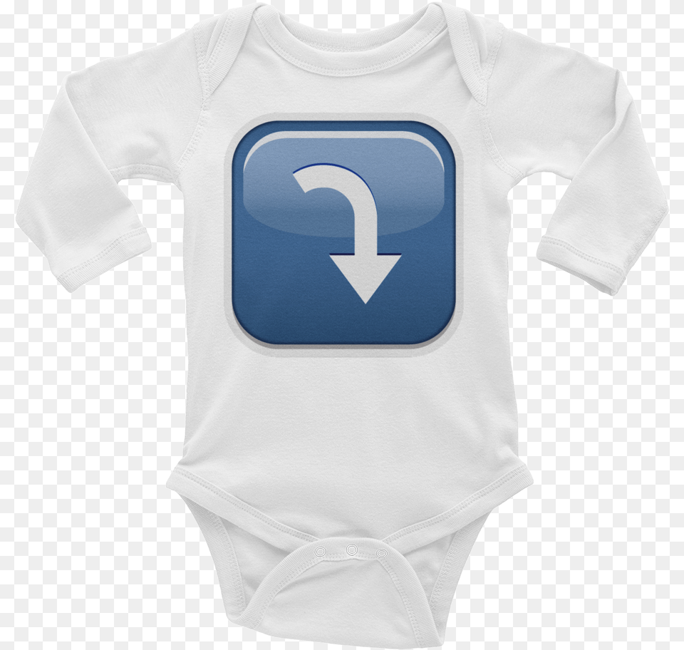 Emoji Baby Long Sleeve One Piece Number, Clothing, Long Sleeve, Shirt, T-shirt Free Png Download