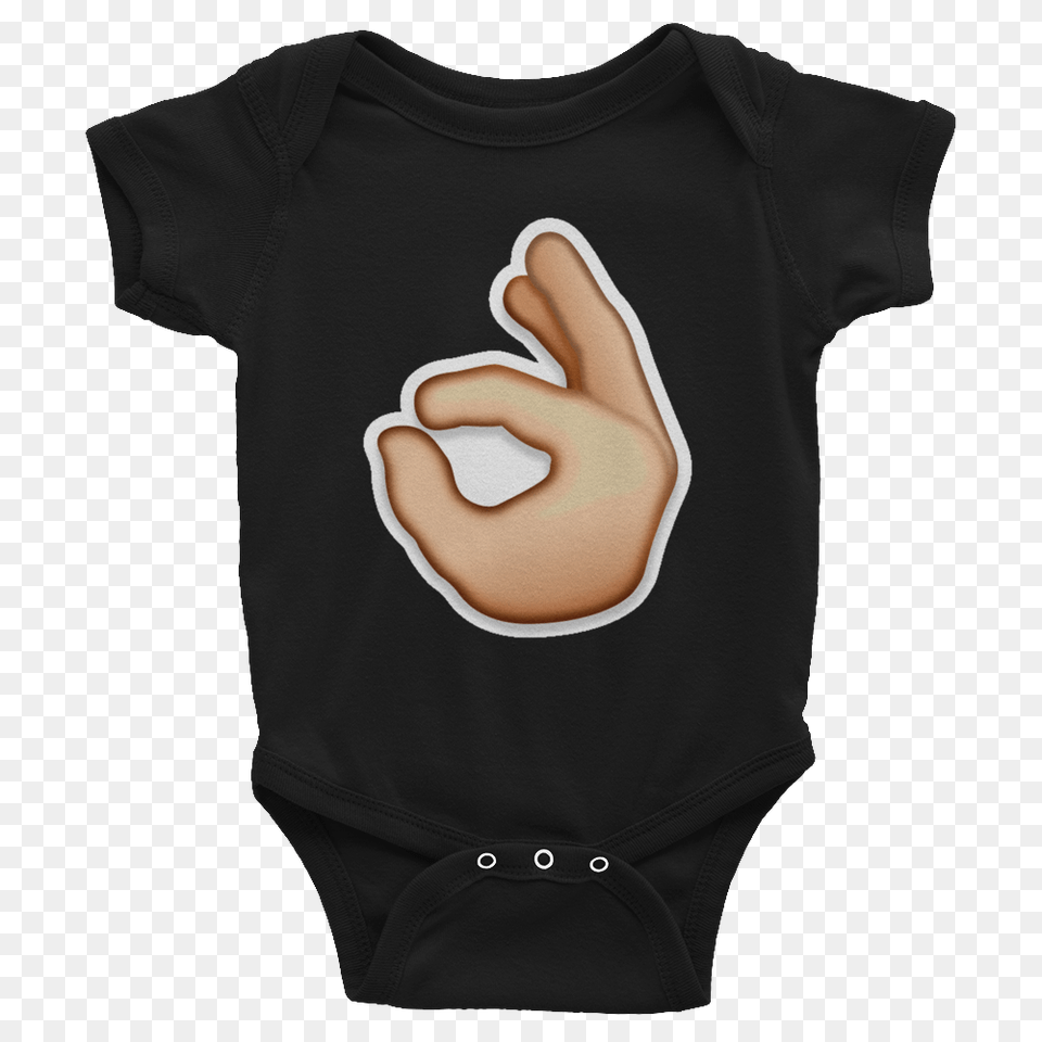 Emoji Baby Short Sleeve One Piece, Clothing, T-shirt, Body Part, Hand Png Image