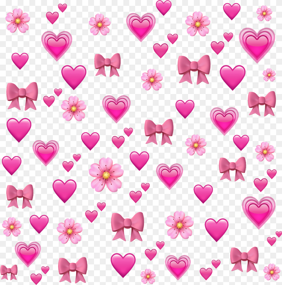 Emoji Background Pink Emojibackground Emojis Emojiselfie Purple Heart Emoji Background, Flower, Petal, Plant Free Transparent Png