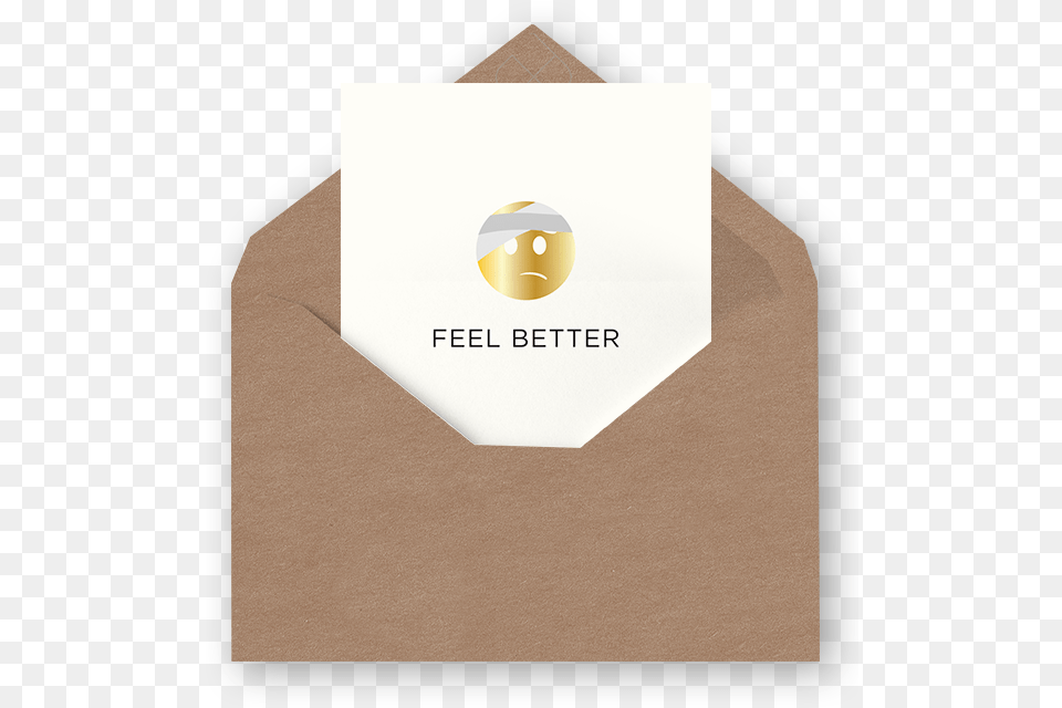 Emoji Bandage Feel Better Card Envelope, Mail, Business Card, Paper, Text Free Transparent Png