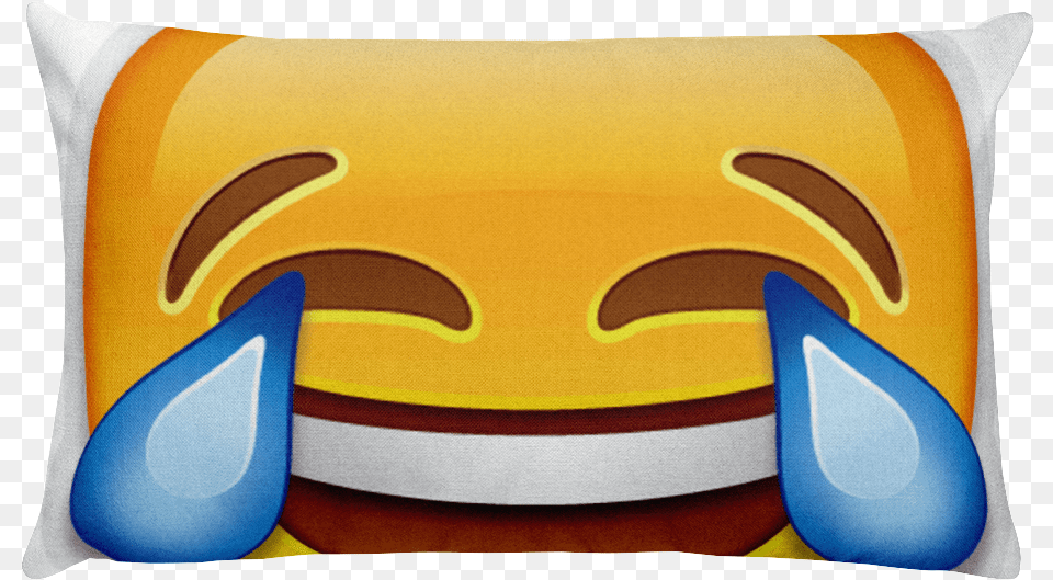 Emoji Bed Pillow Laughing Emoji, Cushion, Home Decor Png