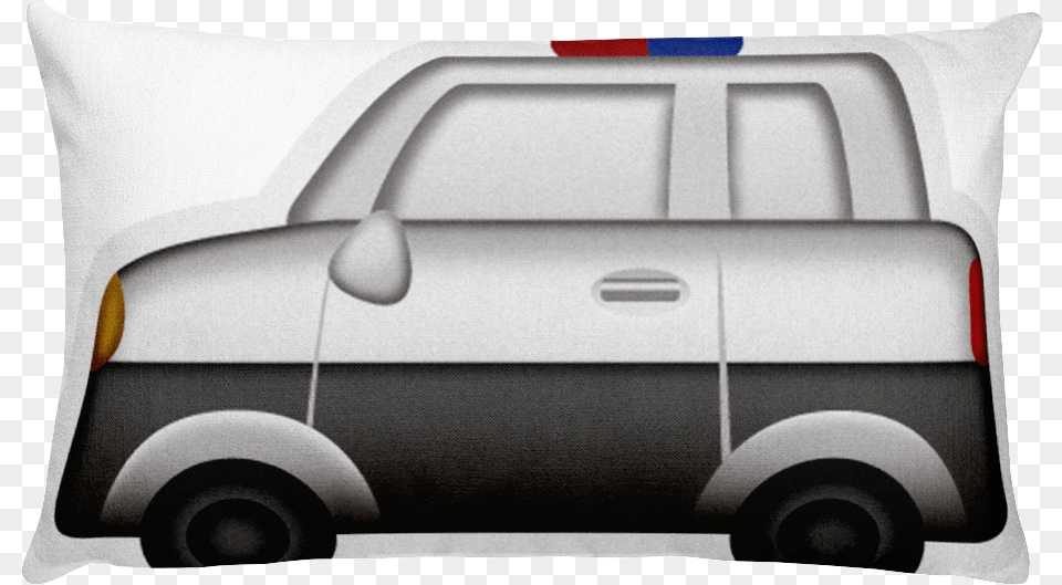Emoji Bed Pillow Police Car Emoji, Cushion, Home Decor, Transportation, Vehicle Png Image