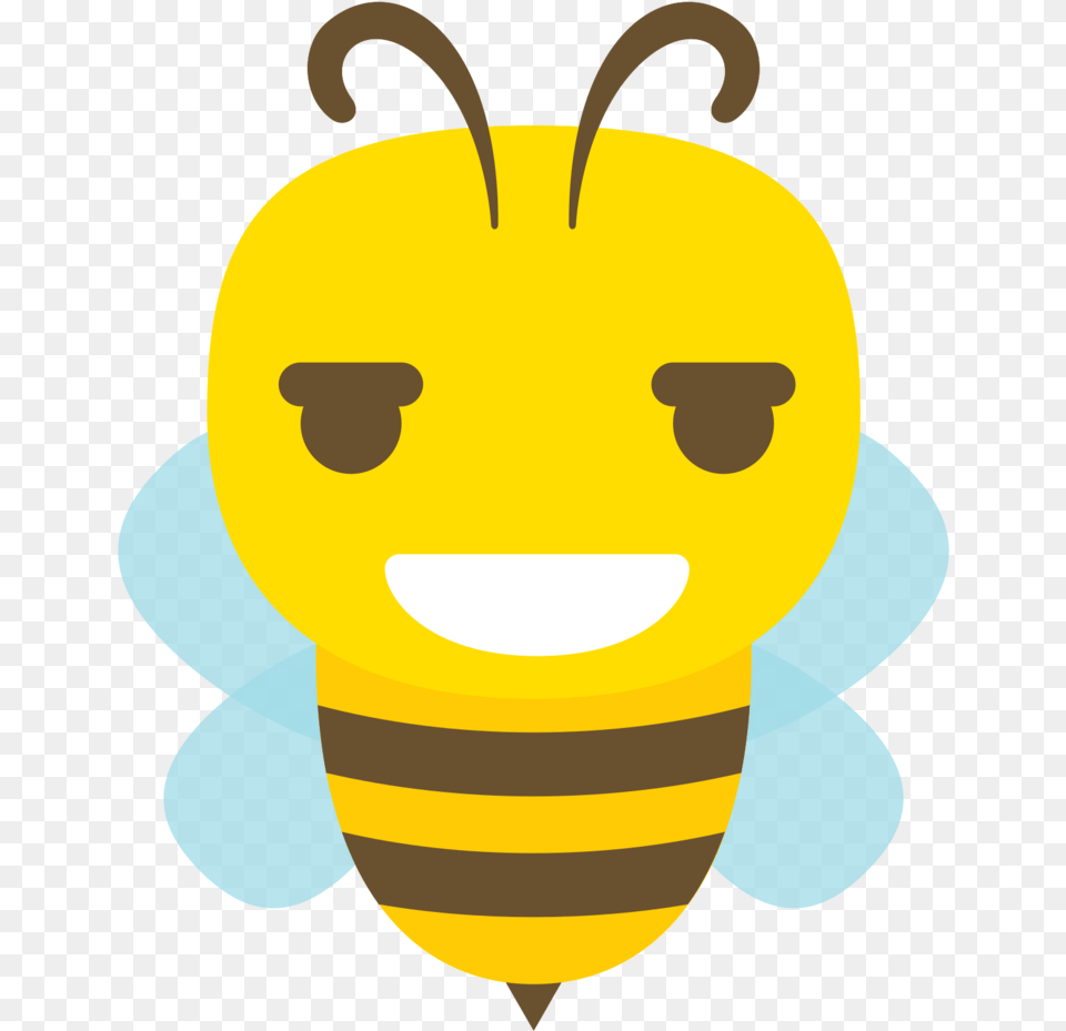 Emoji Bee Cartoon Laugh With Transparent Angry Bee, Animal, Honey Bee, Insect, Invertebrate Png Image