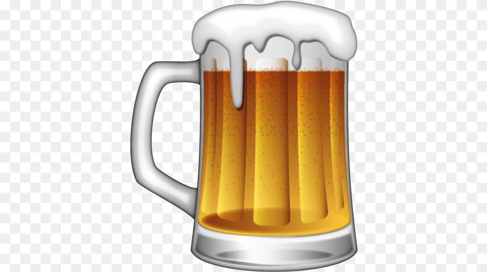 Emoji Beer Mug, Alcohol, Glass, Cup, Beverage Free Png