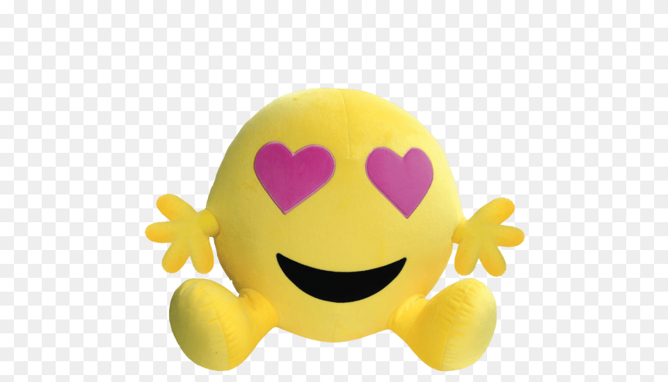 Emoji Bestie Heart Eyes Emoji Iscream, Plush, Toy Free Transparent Png