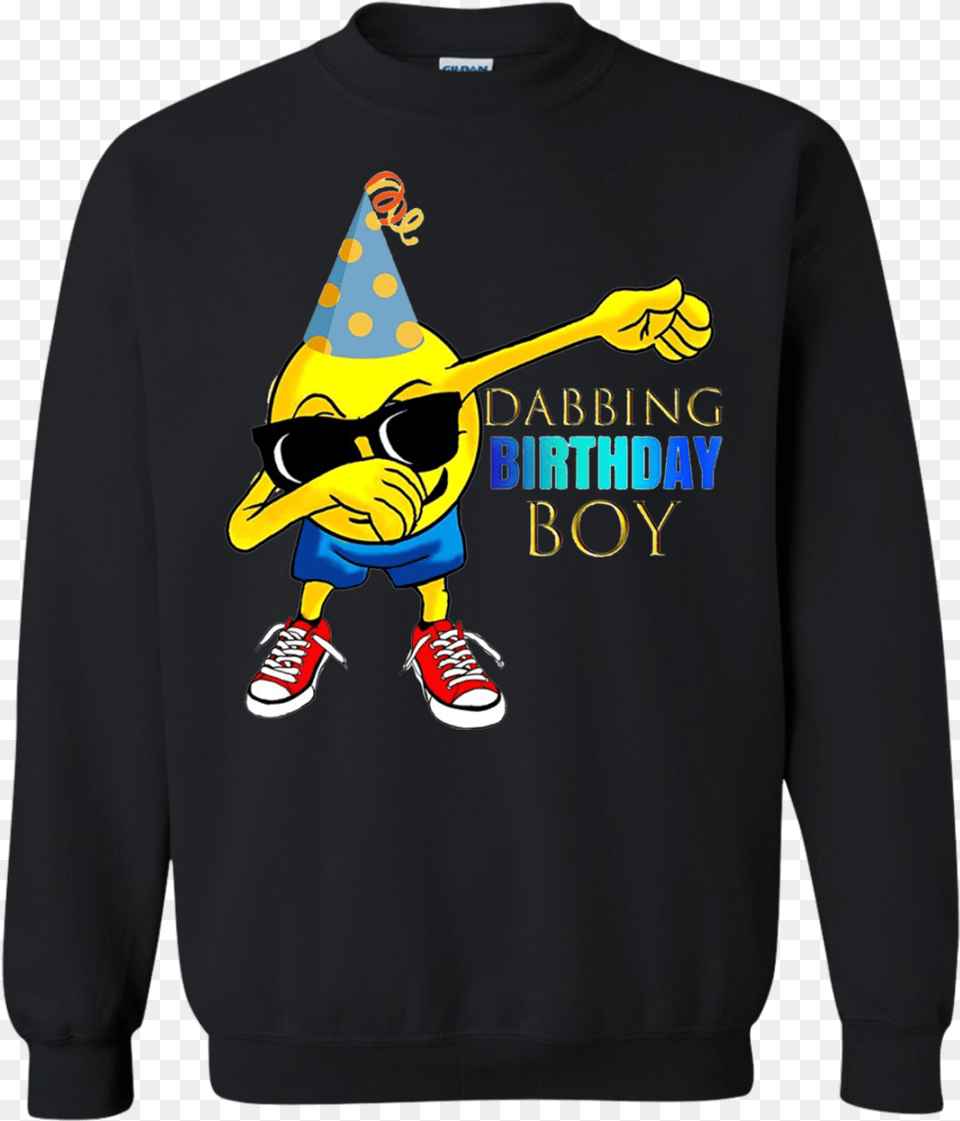 Emoji Birthday Shirt Dabbing Birthday Girl Emoji, Clothing, Sweatshirt, Sweater, Knitwear Free Transparent Png