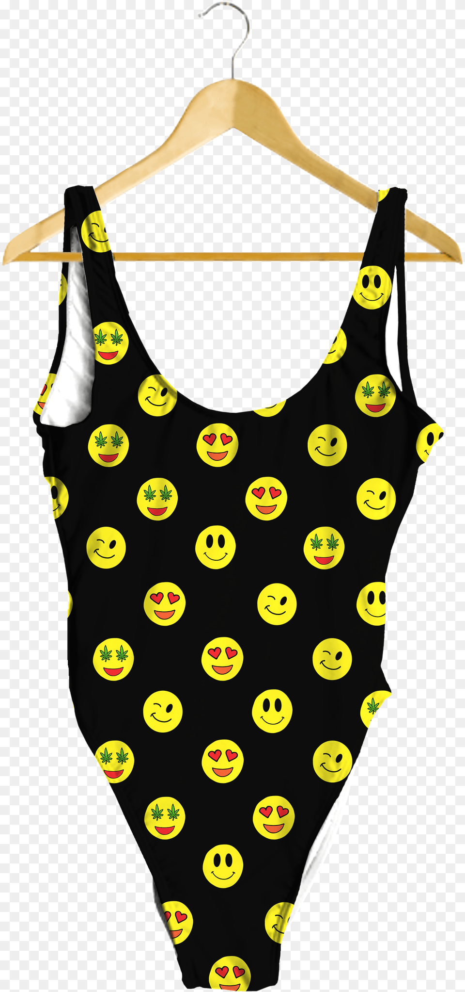Emoji Black One Piece C Bags Shopper Polka Dots Gepcktrger Fahrradtasche, Clothing, Swimwear, Adult, Female Png