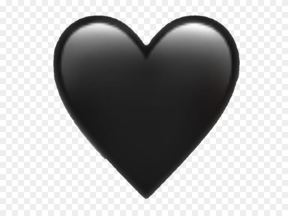 Emoji Blackheart Blackandwhite Blackpink Black Heart Free Png Download