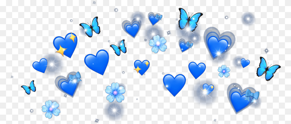 Emoji Blue Crown Heartemoji Heart, Art, Graphics, Outdoors, Nature Free Transparent Png