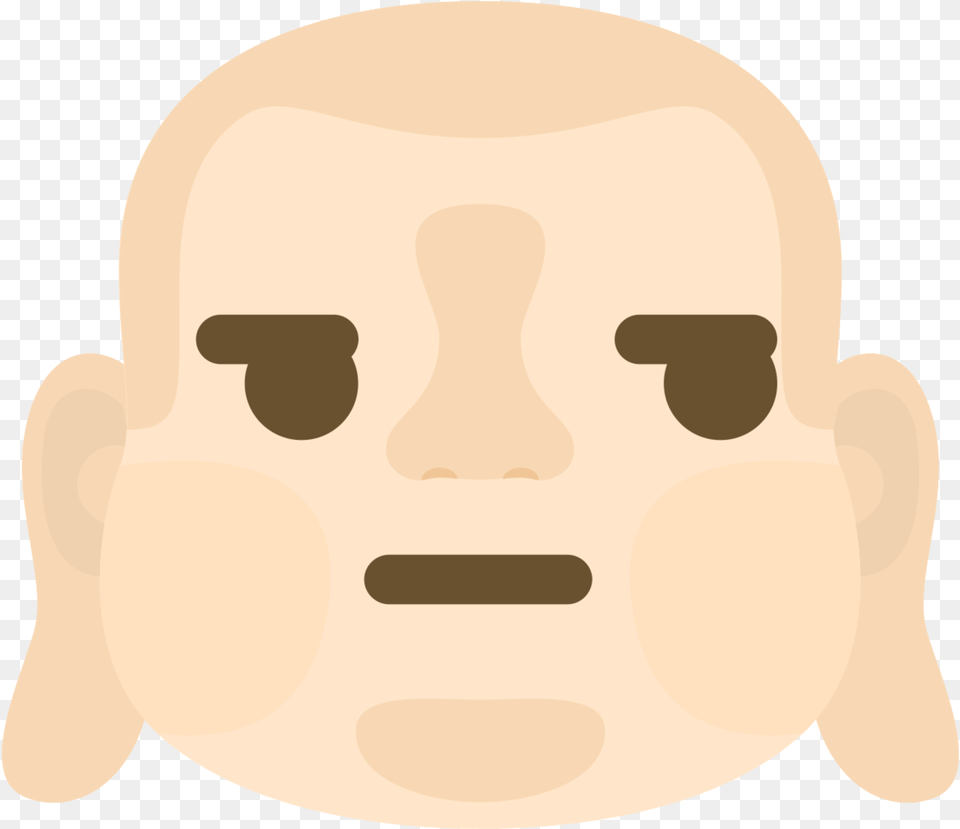 Emoji Buddha Ansikte Smirk With Background For Adult, Head, Person, Face, Photography Free Transparent Png