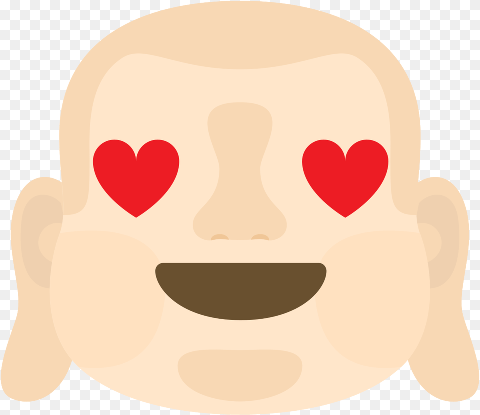 Emoji Buddha Face Love With Happy, Head, Person, Photography, Portrait Png