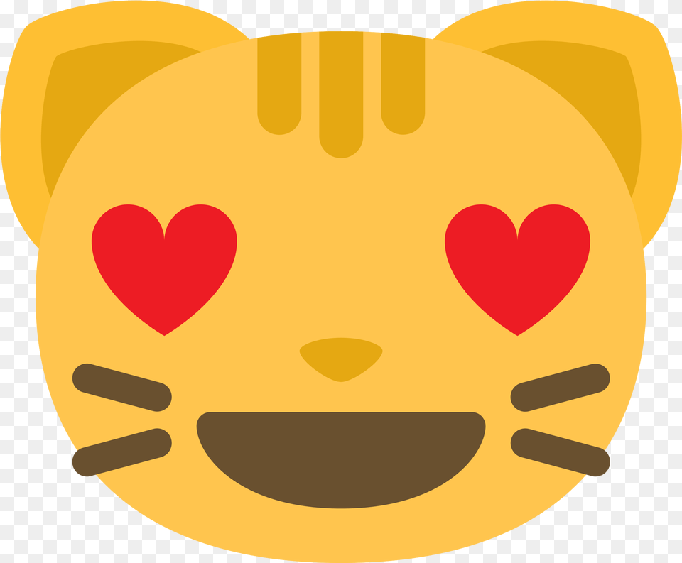 Emoji Cat Face Love With Background Dibujos De Emojis De Amor, Plush, Toy Free Transparent Png