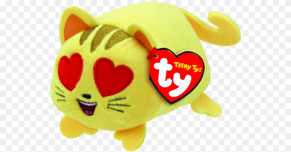 Emoji Cat Heart Eye Teeny Tys Teeny Tys Emoji Cat Heart Eye, Plush, Toy Free Png Download