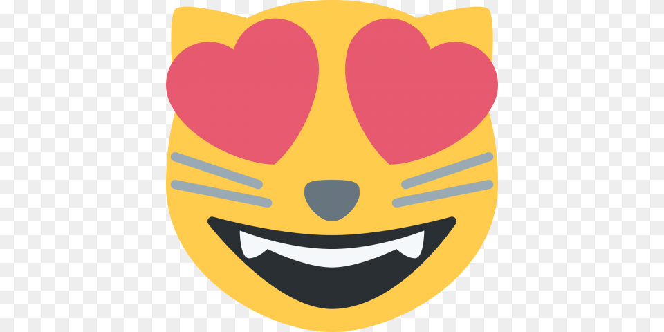 Emoji Cat Heart Eyes, Mask, Logo Free Transparent Png