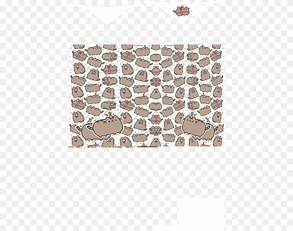 Emoji Cat Meow Pusheen 2 Sheets Of Gift Wrap And 2 Gift Tags, Home Decor, Rug, Adult, Bride Png Image