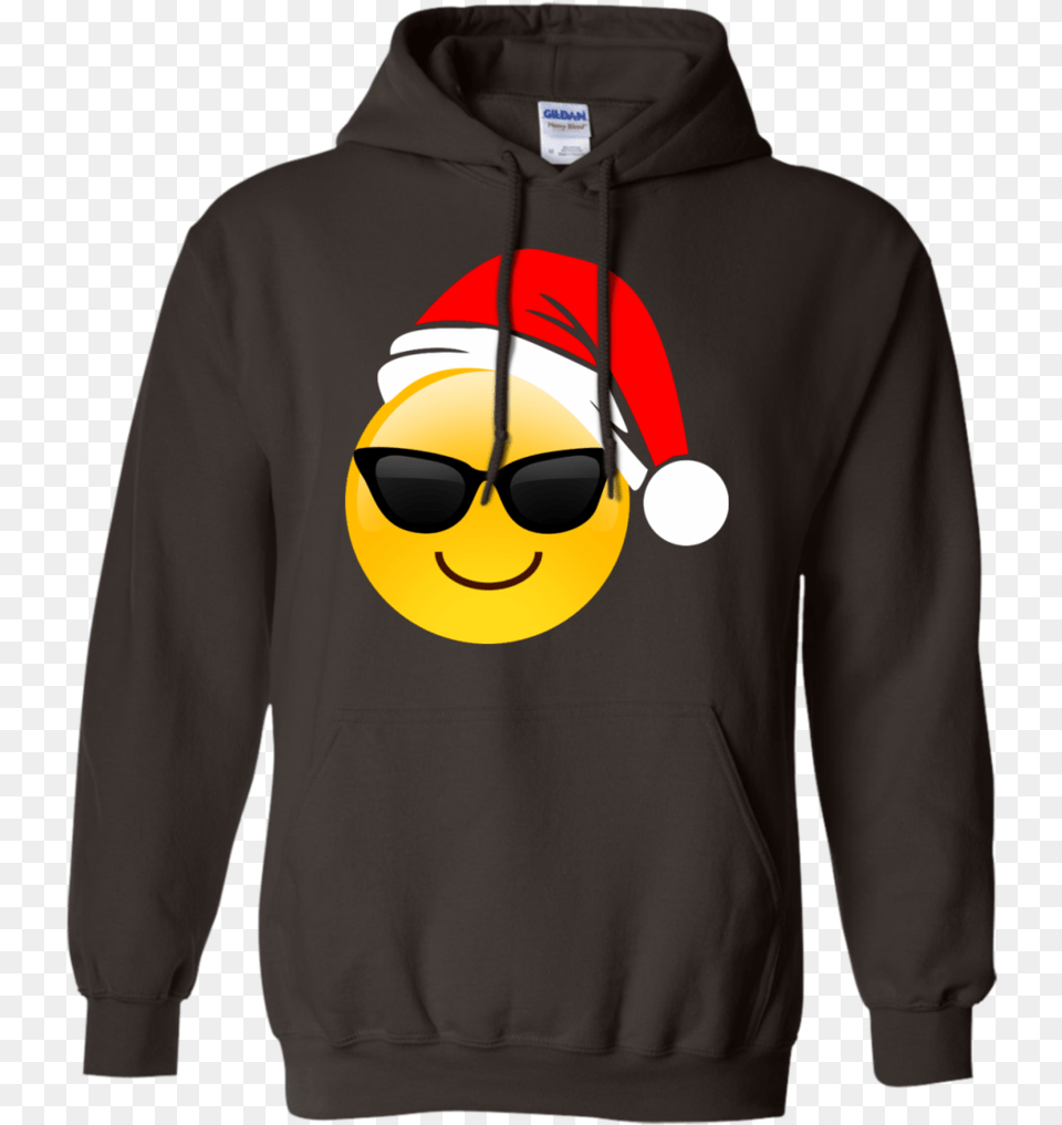 Emoji Christmas Shirt Cool Sunglasses Santa Hat Family T Shirt, Sweatshirt, Sweater, Knitwear, Hoodie Free Png Download