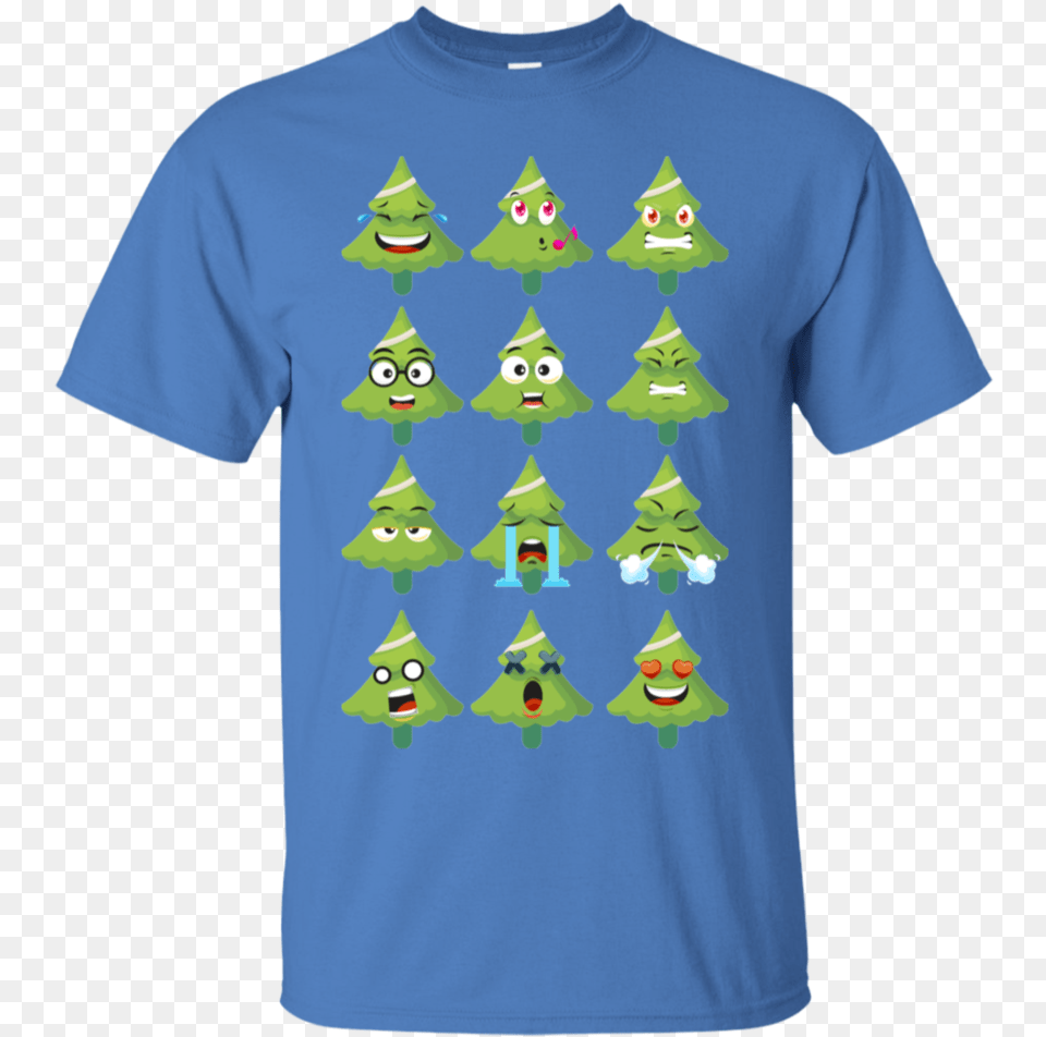 Emoji Christmas Tree Funny Faces Xmas Youth Kids Long Funny Kansas City Chiefs T Shirts, Clothing, T-shirt, Applique, Pattern Free Transparent Png