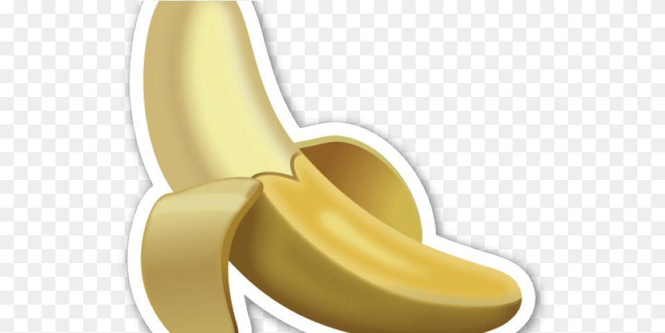 Emoji Clipart Banana Banana, Food, Fruit, Plant, Produce Free Png Download