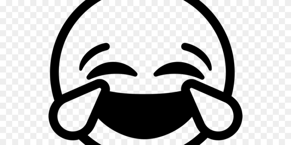 Emoji Clipart Black And White, Stencil, Person Png Image