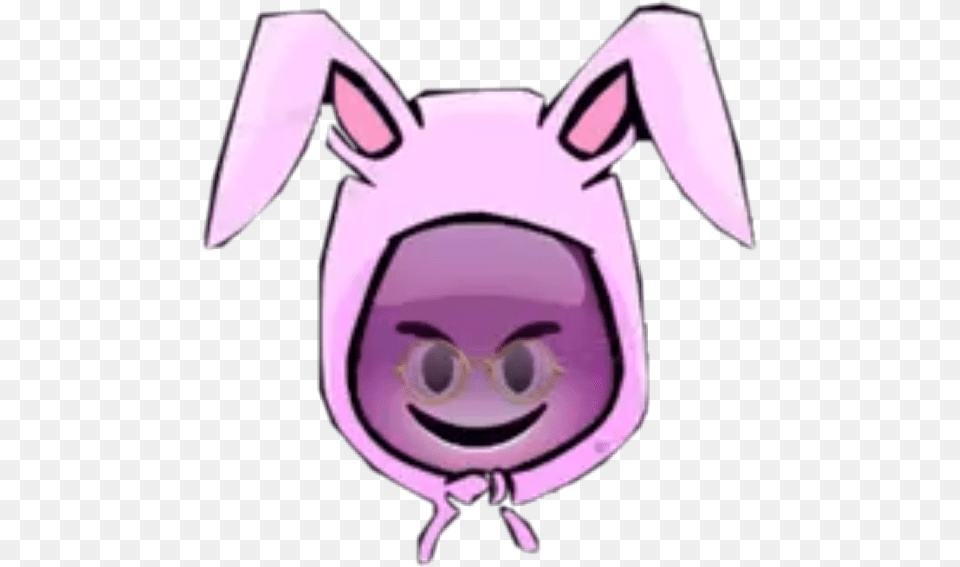 Emoji Clipart Bunny Emoji De Bad Bunny, Purple, People, Person Free Png