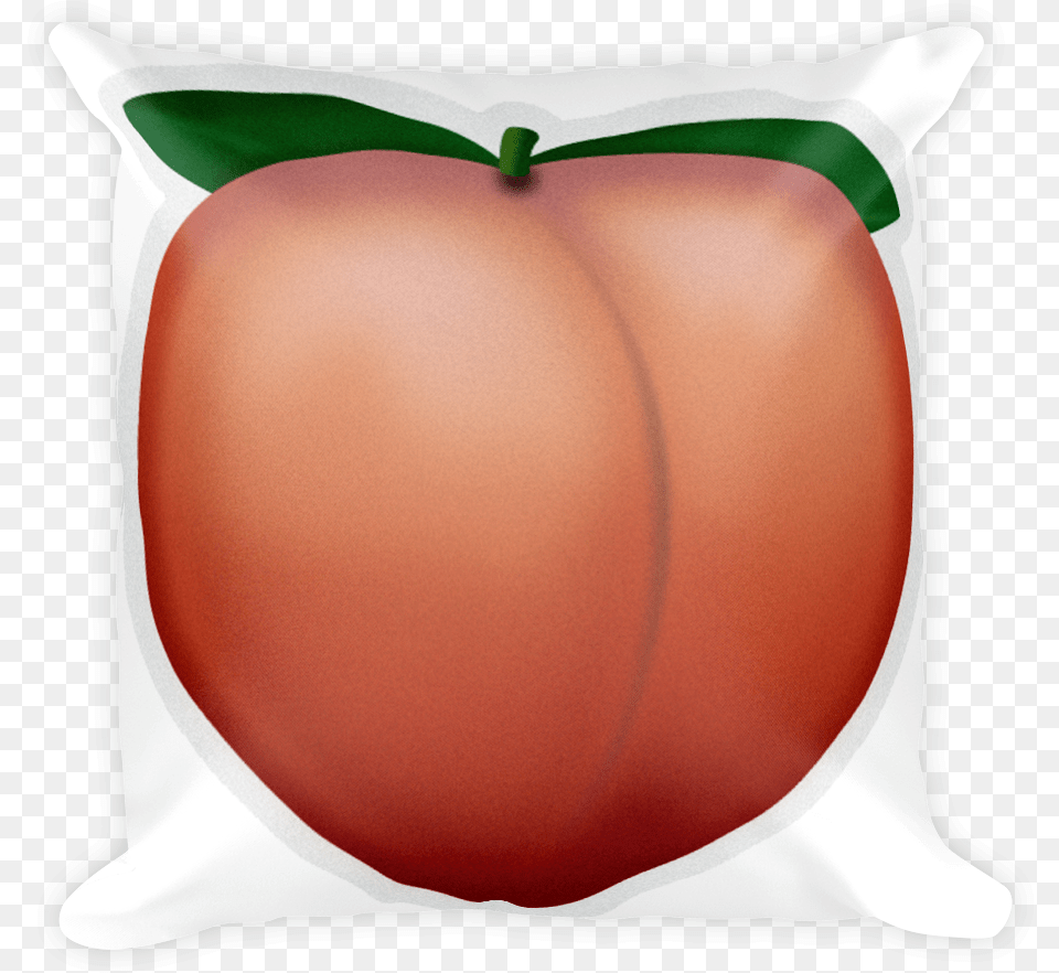 Emoji Clipart Peach Apple, Cushion, Home Decor, Food, Fruit Free Transparent Png