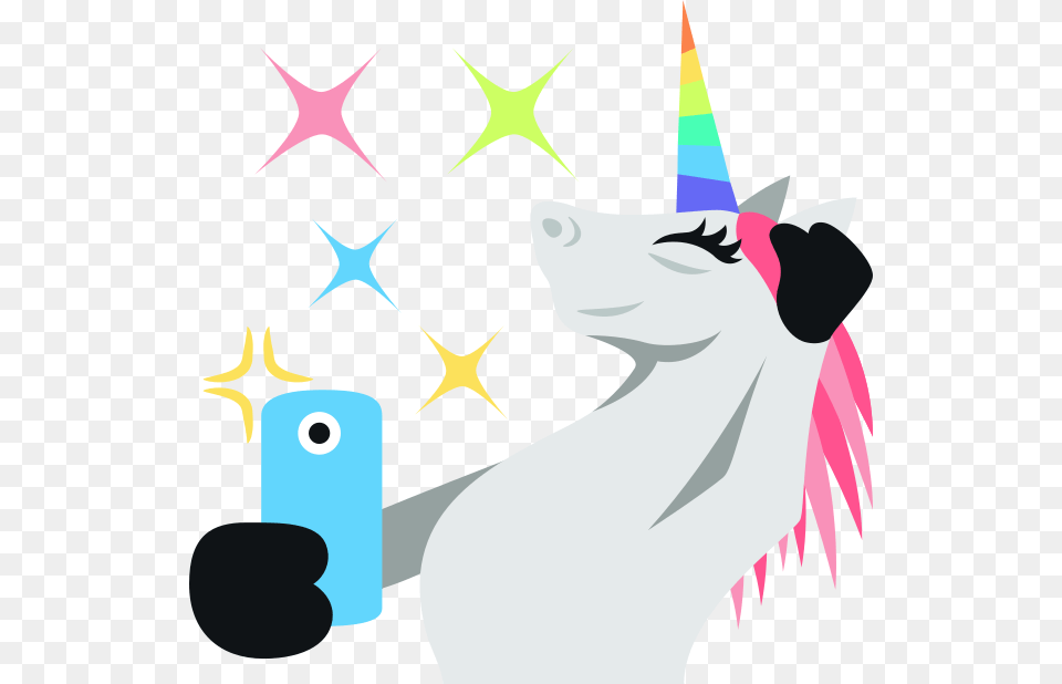 Emoji Clipart Unicorn Unicorn Life, Animal, Shark, Sea Life, Fish Png Image