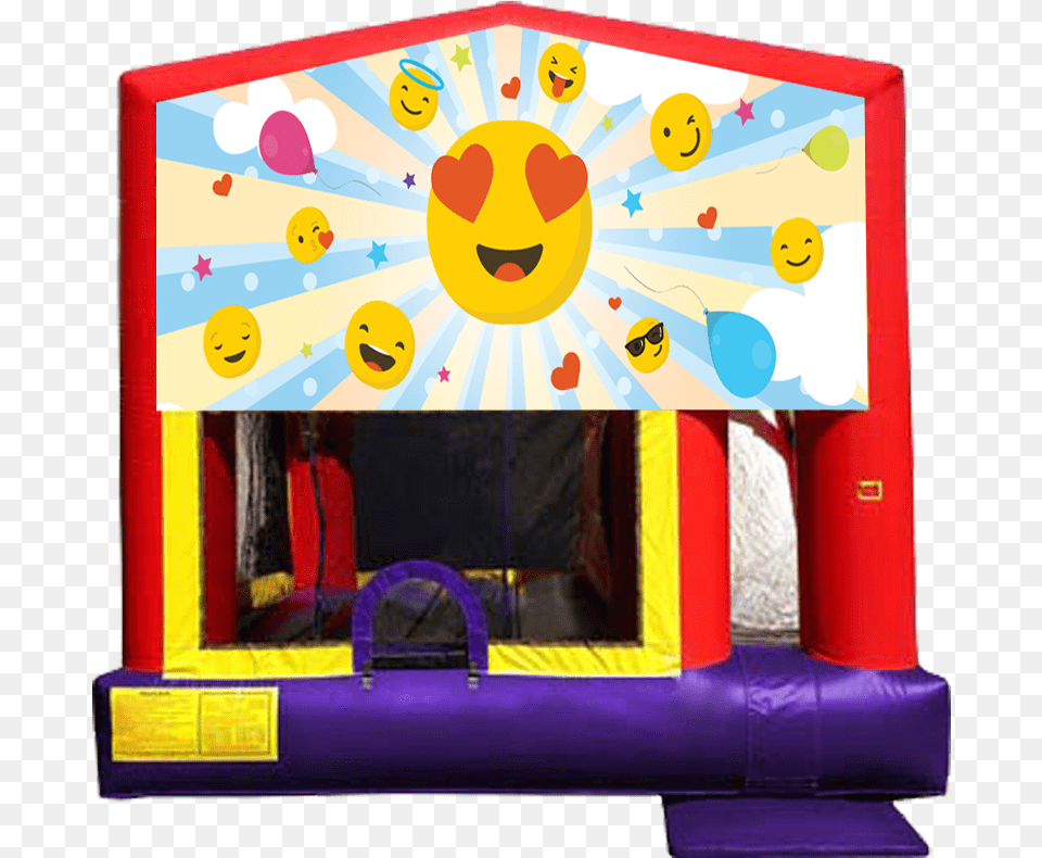 Emoji Combo 4 In 1 From Awesome Bounce Of Michigan Bounce House, Inflatable, Indoors, Play Area Free Transparent Png