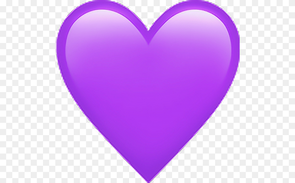 Emoji Coraz N Morado Purple Heart Emoji, Balloon Free Transparent Png